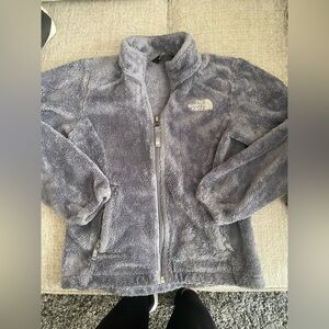 The North Face Kids Gray Plush Fleece Jacket